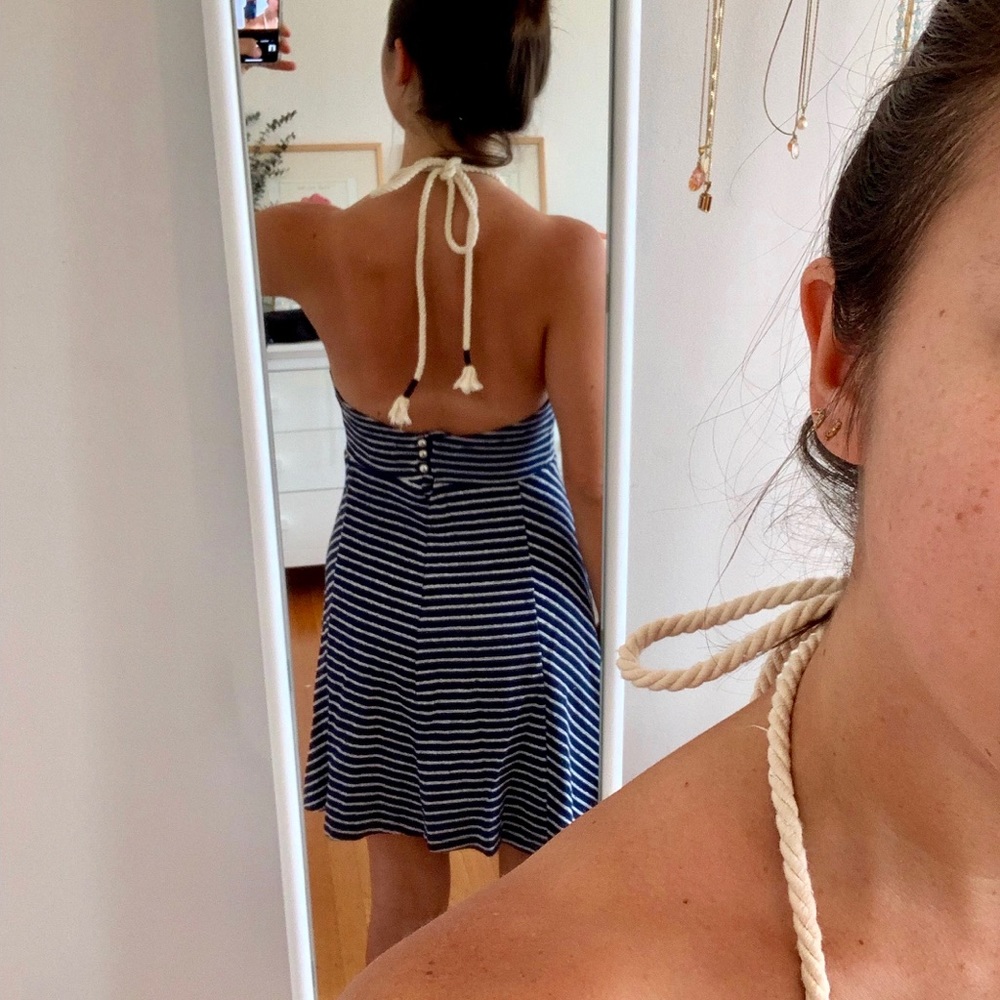 Zara backless minidress with rope halter ⛵️ 🌊